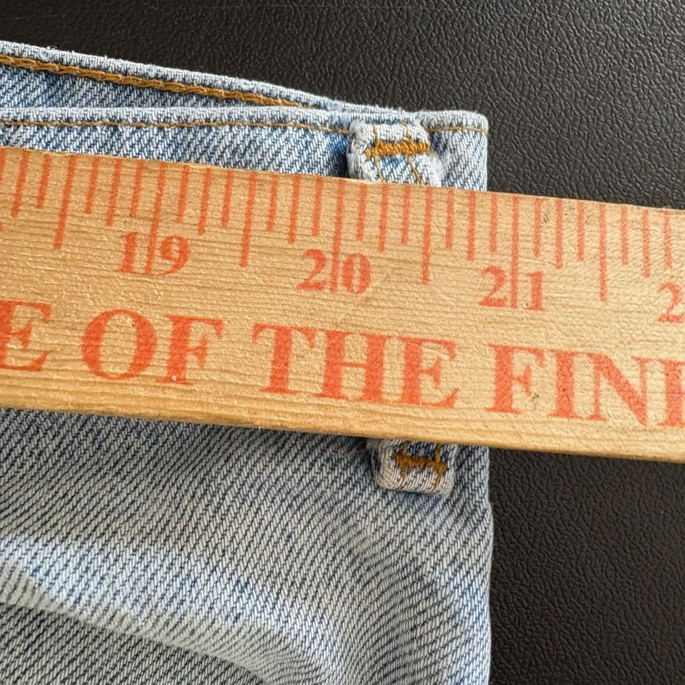 VTG 90s Levis 550 Relaxed Fit Tapered Leg Jeans Mens 42x32 Light Wash Orange Tab